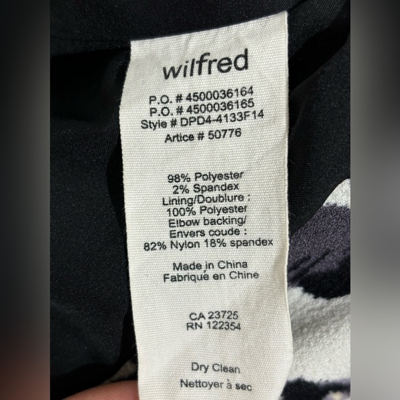 Wilfred. Aritzia Montesson Motor biker Floral Jacket / size 0 - Picture 14 of 14